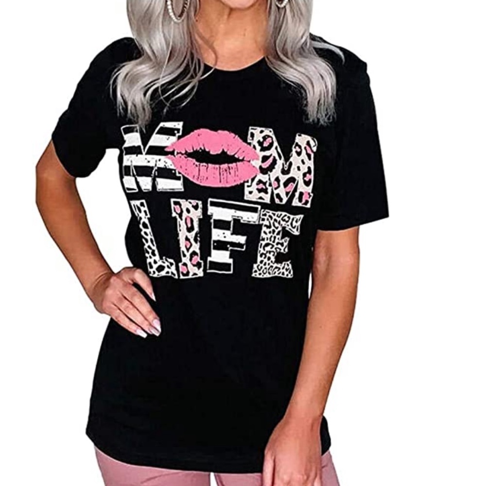 Black cheetah tee